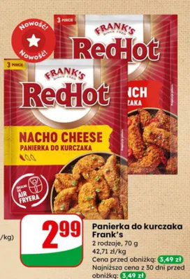 Panierka do kurczaka Frank's Nacho Cheese promocja w Dino