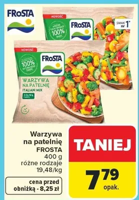 Warzywa na patelnię różne rodzaje promocja w Carrefour