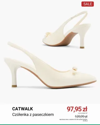 Czółenka z paseczkiem Catwalk promocja w Deichmann