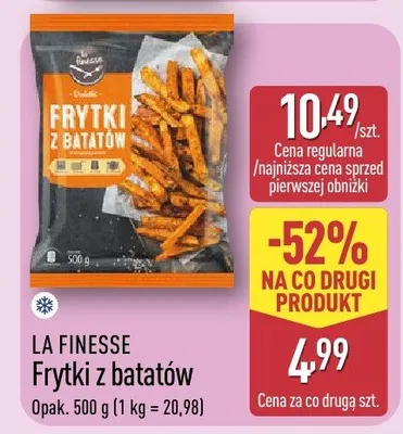 Frytki z batatów La Finesse promocja w Aldi