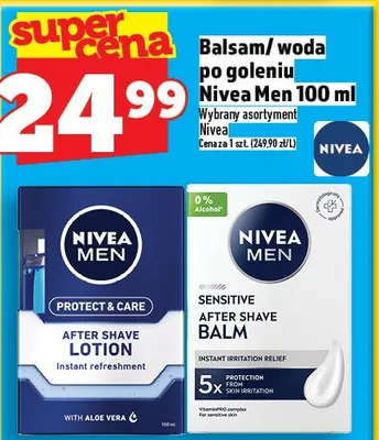 Woda po goleniu Nivea Men Sensitive promocja w TOPAZ