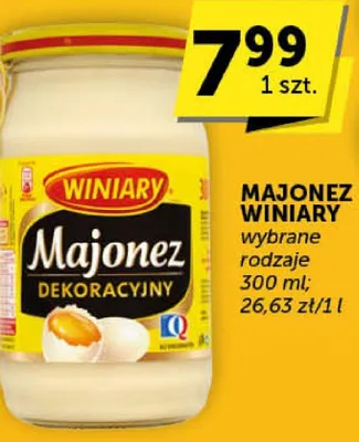 Majonez Winiary dekoracyjny promocja w Groszek