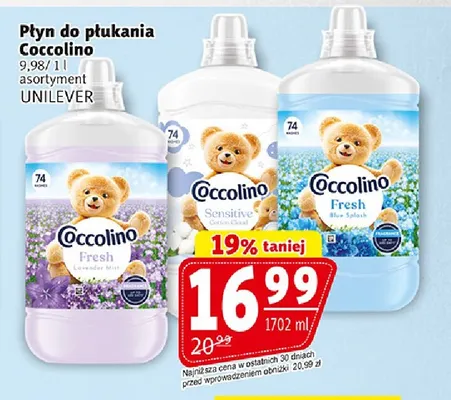 Płyn do płukania Coccolino promocja w Prim Market