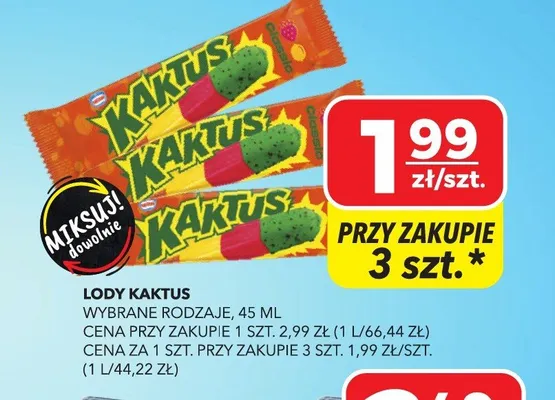 Lody Kaktus promocja w Top Market