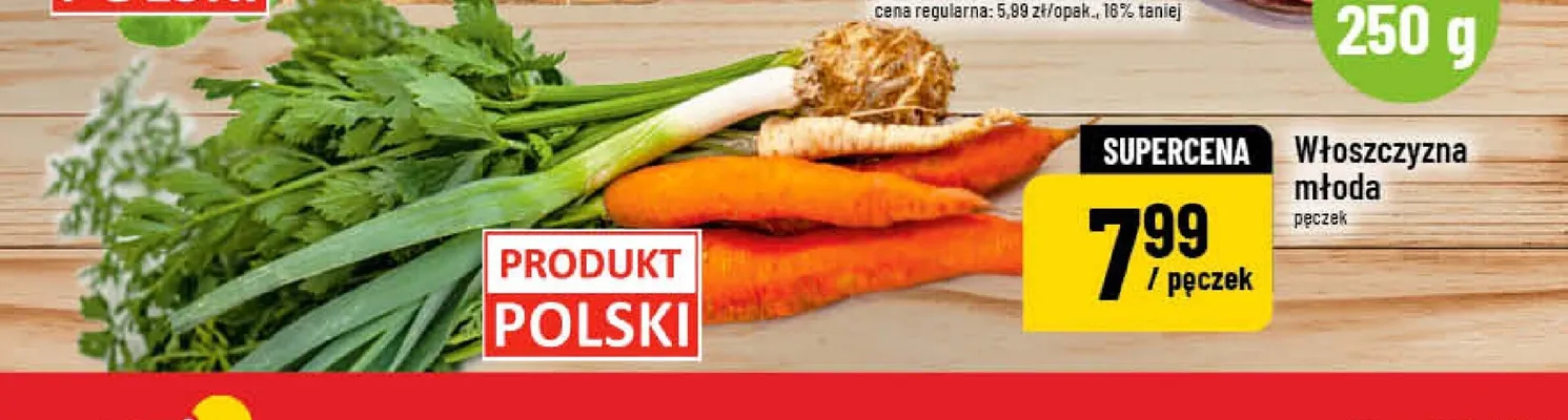 Włoszczyzna młoda polska promocja w POLOmarket