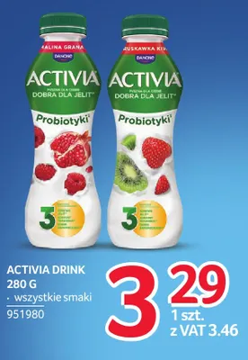 Activia Drink truskawka kiwi promocja w Selgros