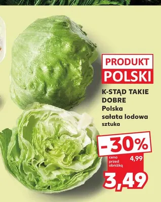Sałata lodowa polska K-Stąd Takie Dobre promocja w Kaufland
