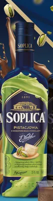 Likier Soplica Pistacjowa z dodatkiem białej czekolady E.Wedel 15% promocja w Selgros