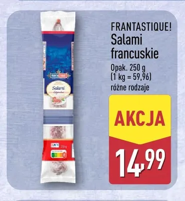 Salami francuskie Frantastique! promocja w Aldi
