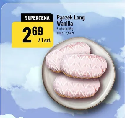 Pączek Long Vanilla promocja w POLOmarket