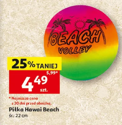 Piłka Hawai Beach promocja w Auchan