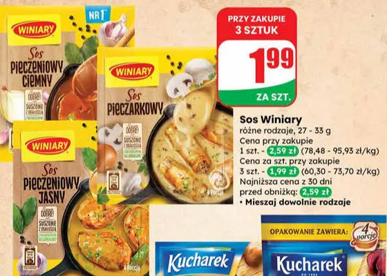 Sos różne rodzaje promocja w Dino