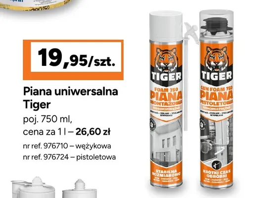 Piana uniwersalna Tiger pistoletowa promocja w Bricoman
