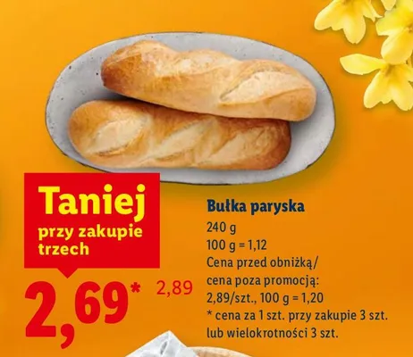 Bułka paryska promocja w Lidl