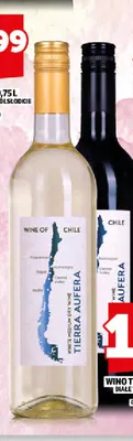 Wino białe Tierra Aufera półwytrawne promocja w TOPAZ