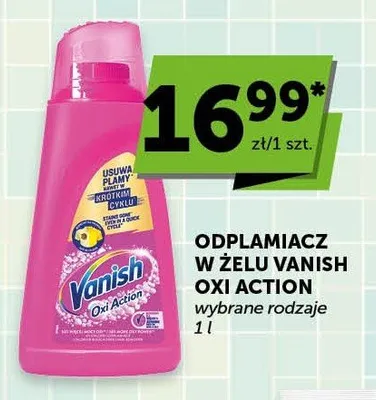 Odplamiacz w żelu Vanish Oxi Action promocja w Groszek