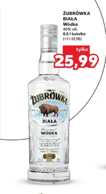 Wódka Żubrówka Biała promocja w Kaufland