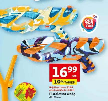 Pistolet na wodę promocja w Auchan