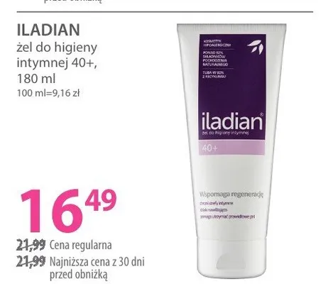 Żel do higieny intymnej 40+ promocja w Hebe