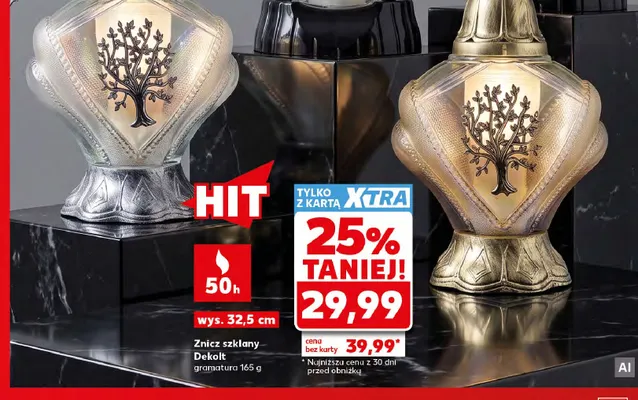 Znicz szklany z-384 promocja w Kaufland