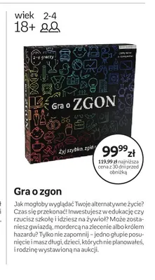 Gra o zgon promocja w Empik