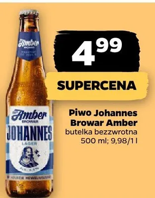 Piwo Johannes Browar Amber promocja w Netto