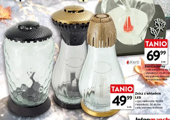 Znicz z wkładem LED promocja w Intermarche
