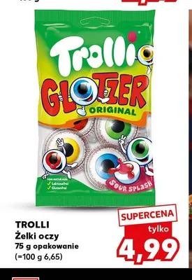 Żelki oczy Trolli promocja w Kaufland
