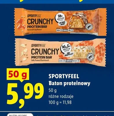 Baton proteinowy Sportyfeel Crunchy promocja w Lidl