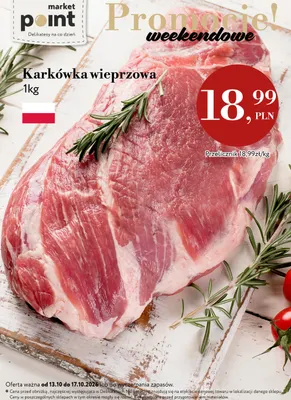 Karkówka wieprzowa promocja w Market Point
