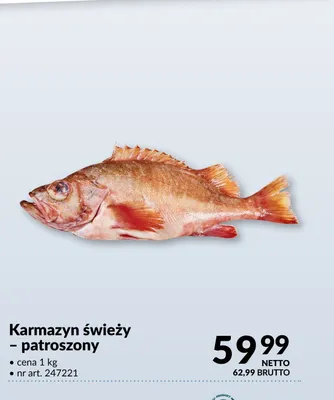 Karmazyn świeży patroszony promocja w Makro