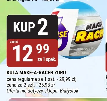 Kula Make-A-Racer Zuru promocja w bi1