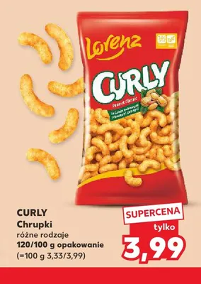 Chrupki Curly Lorenz promocja w Kaufland