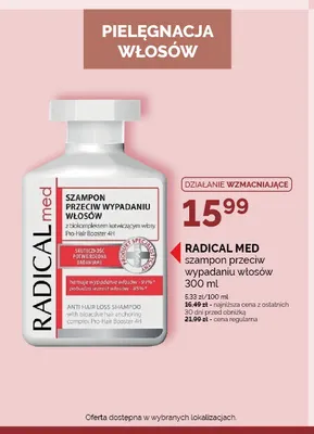 Szampon przeciw wypadaniu włosów Radical Med promocja w Ziko Dermo