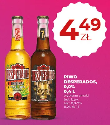 Piwo Desperados Original promocja w Duży Ben