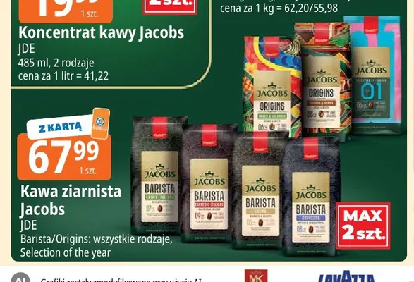 Kawa ziarnista Jacobs Origins promocja w Leclerc
