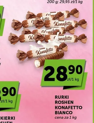 Rurki Roshen Konafetto Bianco promocja w Groszek