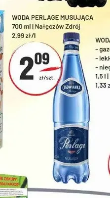 Woda Perlage Musująca promocja w Sedal