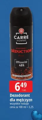 Dezodorant dla mężczyzn Carré Homme promocja w Leclerc