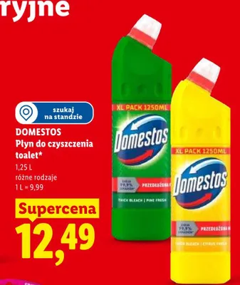 Płyn do czyszczenia toalet Domestos promocja w Lidl