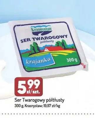 Ser twarogowy półtłusty krajanka Krasnystaw promocja w Avita