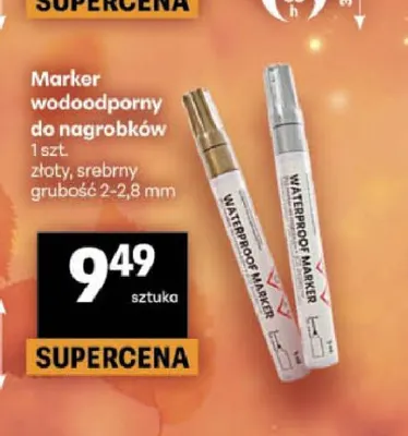 Marker wodoodporny do nagrobków promocja w Delikatesy Centrum