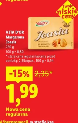 Margaryna Vita D'or Joasia promocja w Lidl