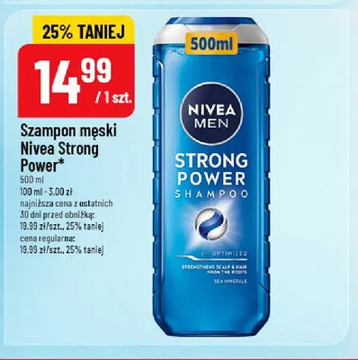 Szampon męski Nivea Strong Power promocja w POLOmarket
