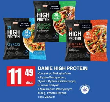 Kurczak po meksykańsku z ryżem warzywnym, gyros z ryżem kalafiorowym, kurczak teriyaki z makaronem warzywnym promocja w Chorten