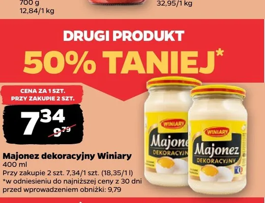 Majonez dekoracyjny Winiary promocja w Netto