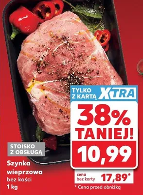 Szynka wieprzowa bez kości promocja w Kaufland
