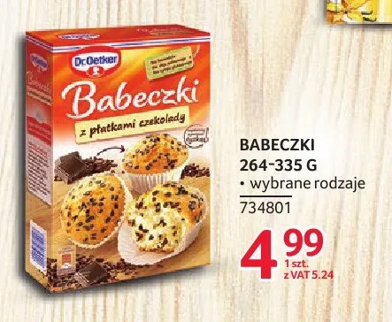 Babeczki z płatkami czekolady Dr.Oetker promocja w Selgros