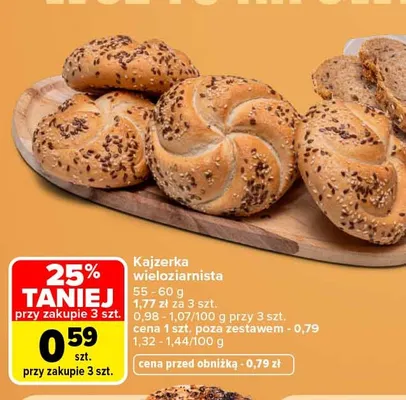 Kajzerka wieloziarnista promocja w Carrefour