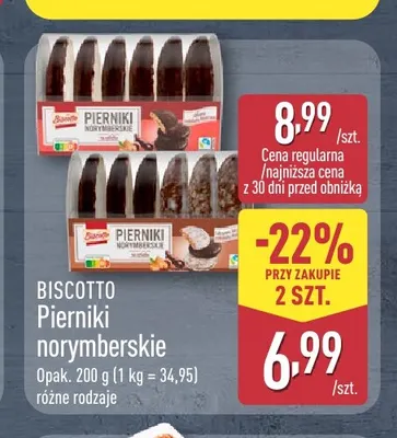 Pierniki norymberskie Biscotto promocja w Aldi